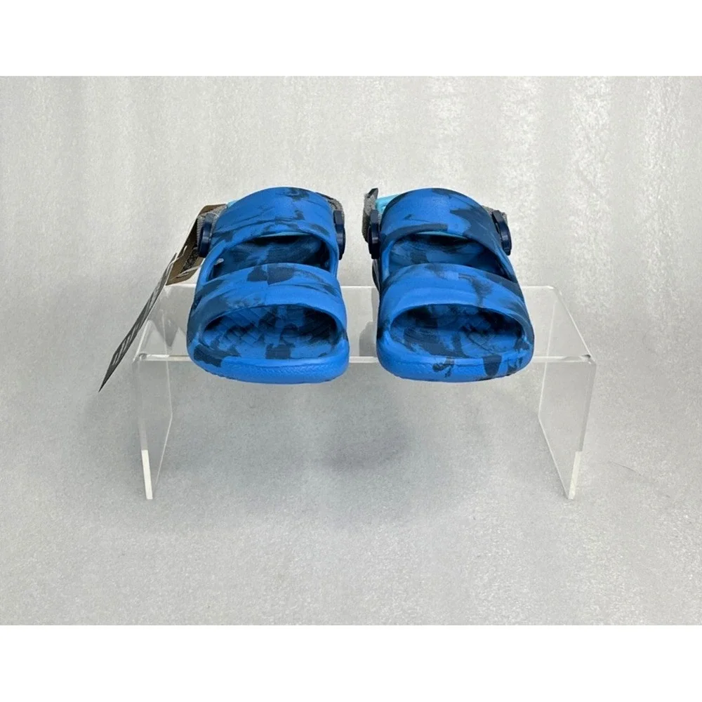 Rugged Shark Adventure Trail Blue Sandals Floatable Washable Boys Size 8 NEW